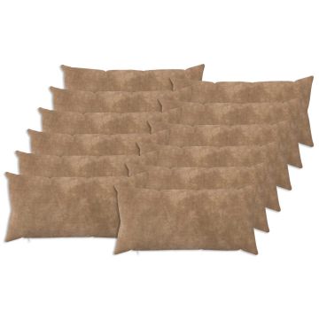 Federa 12 pcs HEERLEN Tortora 40 x 80 cm Fleece in microfibra