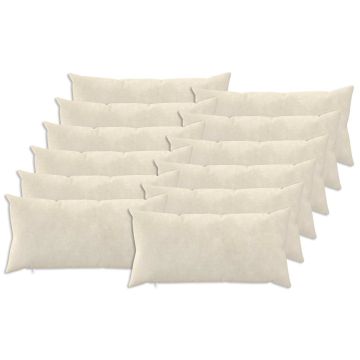 Federa 12 pcs HEERLEN Crema 40 x 80 cm Fleece in microfibra
