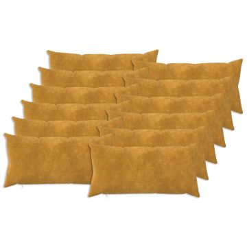 Federa 12 pcs HEERLEN Giallo 40 x 80 cm Fleece in microfibra