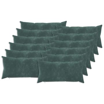 Federa 12 pcs HEERLEN Blu mare 40 x 80 cm Fleece in microfibra