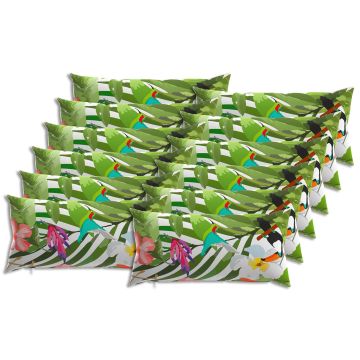 Federa 12 pcs HEERLEN Nero 40 x 80 cm Poliestere