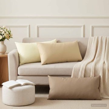 Federa 2 pcs HEERLEN Crema 40 x 80 cm Poliestere