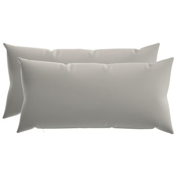 Federa 2 pcs HEERLEN Grigio 40 x 80 cm Poliestere