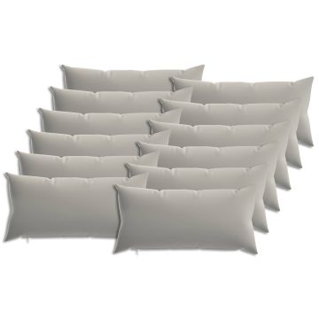 Federa 12 pcs HEERLEN Grigio 40 x 80 cm Poliestere