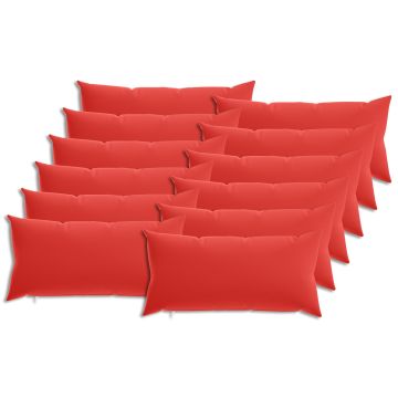 Federa 12 pcs HEERLEN Rosso 40 x 80 cm Poliestere