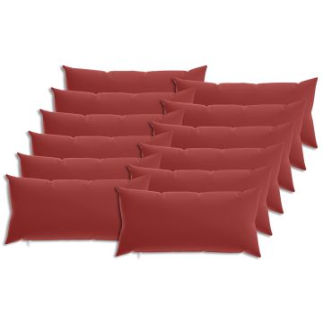 Federa 12 pcs HEERLEN Rosso Vino 40 x 80 cm Poliestere