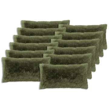 Federa 12 pcs HEERLEN Verde 40 x 80 cm Fleece PV