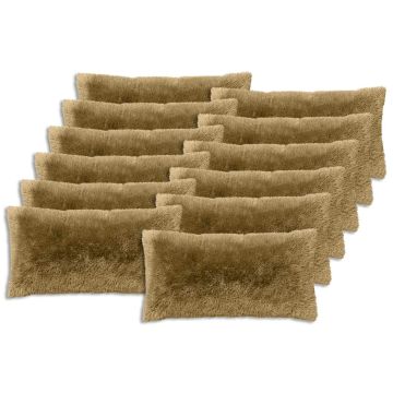 Federa 12 pcs HEERLEN Verde chiaro 40 x 80 cm Fleece PV