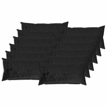 Federa 12 pcs HEERLEN Nero 40 x 80 cm Flanella