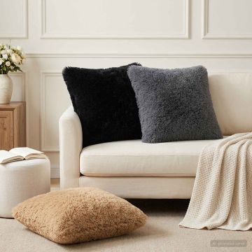 Federa 2 pcs HEERLEN Tortora 45 x 45 cm Fleece PV