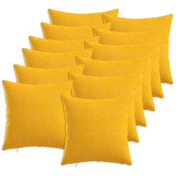 Federa 12 pz HEERLEN Giallo Chiaro 50 x 50 cm Tessuto