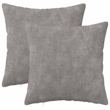 Federa 2 pcs HEERLEN Grigio Chiaro 50 x 50 cm