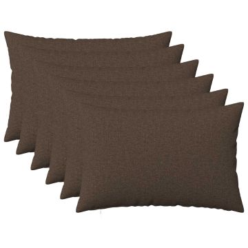 Federa 6 pz HEERLEN Tortora 50 x 70 cm Tessuto