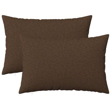 Federa 2 pz HEERLEN Marrone 50 x 70 cm Tessuto