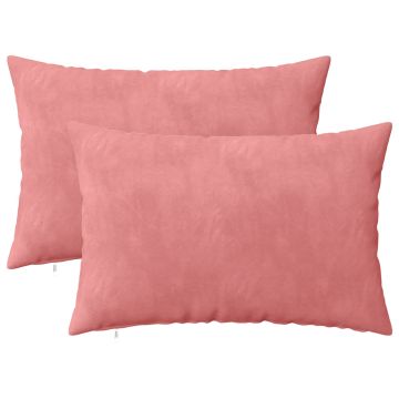 Federa 2 pcs HEERLEN Rosa 50 x 70 cm Velluto