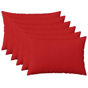 Federa 6 pz HEERLEN Rosso 50 x 75 cm Tessuto