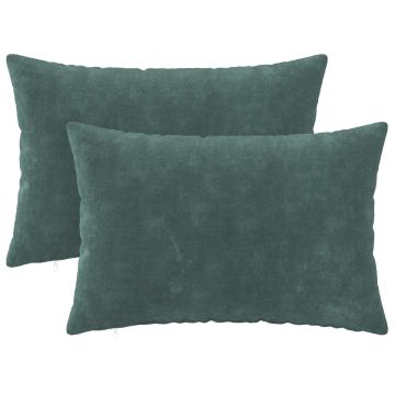 Federa 2 pcs HEERLEN Blu mare 50 x 75 cm Fleece in microfibra