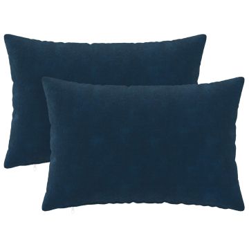 Federa 2 pcs HEERLEN Blu 50 x 75 cm Fleece in microfibra