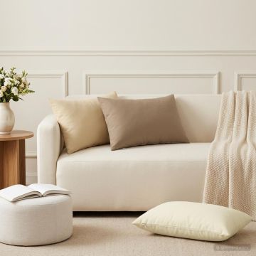 Federa 2 pcs HEERLEN Beige 50 x 75 cm Poliestere