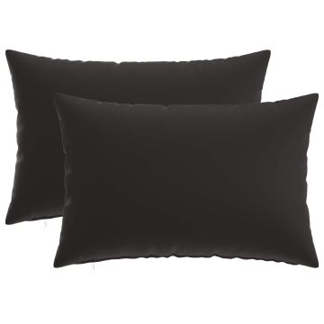 Federa 2 pcs HEERLEN Nero 50 x 75 cm Poliestere