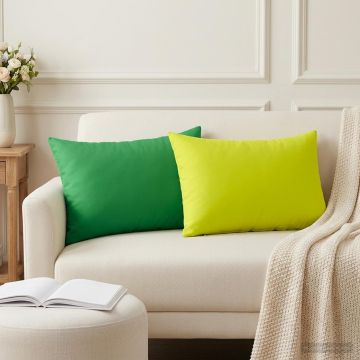 Federa 2 pcs HEERLEN Verde 50 x 75 cm Poliestere