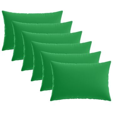 Federa 6 pcs HEERLEN Verde 50 x 75 cm Poliestere