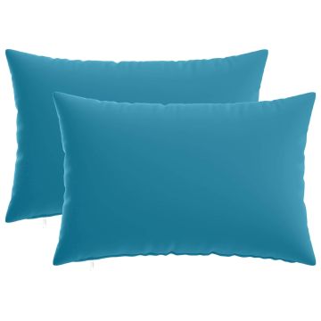 Federa 2 pcs HEERLEN Azzurro 50 x 75 cm Poliestere