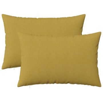 Federa 2 pz HEERLEN Verde chiaro 50 x 80 cm Tessuto