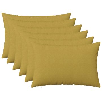 Federa 6 pz HEERLEN Verde chiaro 50 x 80 cm Tessuto