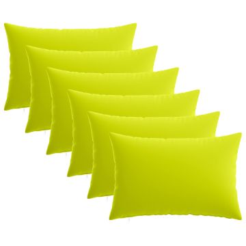 Federa 6 pcs HEERLEN Verde brillante. 50 x 80 cm Poliestere