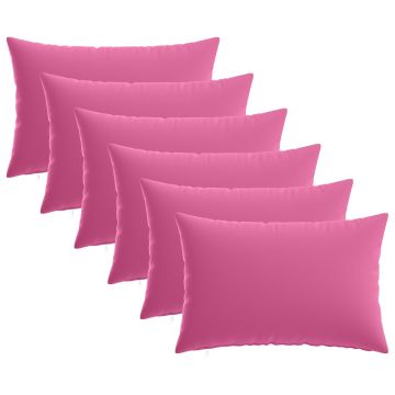 Federa 6 pcs HEERLEN Rosa 50 x 80 cm Poliestere