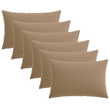 Federa 6 pz HEERLEN Tortora 50 x 80 cm Poliestere
