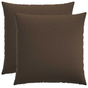 Federa 2 pz HEERLEN Tortora 55 x 55 cm Tessuto