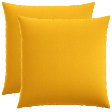 Federa 2 pz HEERLEN Giallo Chiaro 55 x 55 cm Tessuto