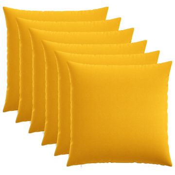 Federa 6 pz HEERLEN Giallo Chiaro 55 x 55 cm Tessuto
