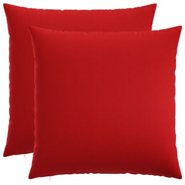 Federa 2 pz HEERLEN Rosso 55 x 55 cm Tessuto
