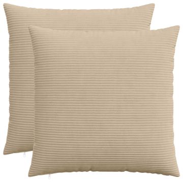 Federa 2 pcs HEERLEN Tortora 55 x 55 cm corduroy