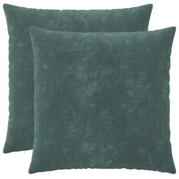 Federa 2 pcs HEERLEN Blu mare 55 x 55 cm Fleece in microfibra