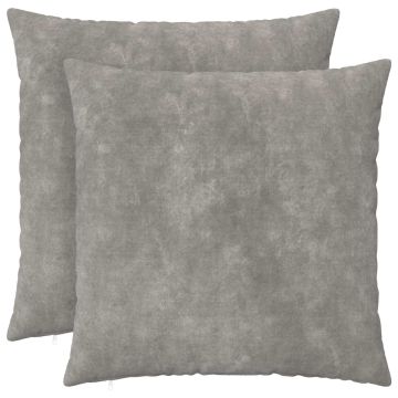 Federa 2 pcs HEERLEN Grigio Chiaro 55 x 55 cm