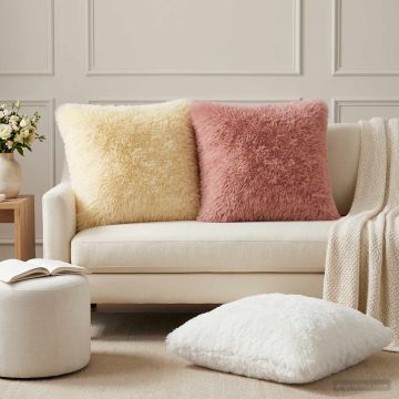 Federa 2 pcs HEERLEN Bianco 55 x 55 cm Fleece PV