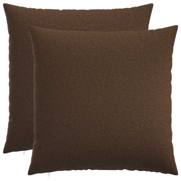 Federa 2 pz HEERLEN Marrone 60 x 60 cm Tessuto