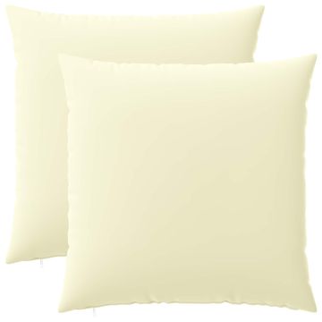 Federa 2 pcs HEERLEN Crema 60 x 60 cm Poliestere
