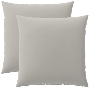 Federa 2 pcs HEERLEN Grigio 60 x 60 cm Poliestere