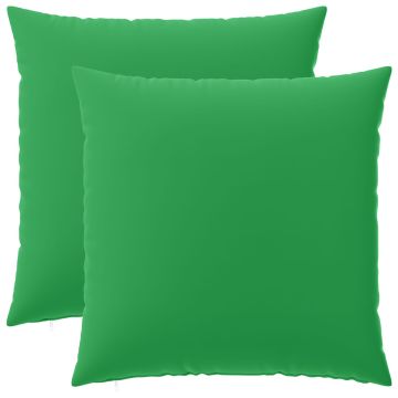 Federa 2 pcs HEERLEN Verde 60 x 60 cm Poliestere
