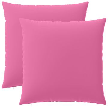 Federa 2 pcs HEERLEN Rosa 60 x 60 cm Poliestere