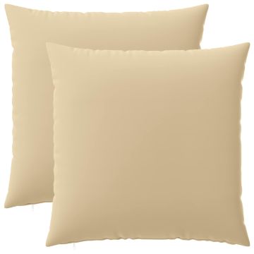 Federa 2 pcs HEERLEN Beige 65 x 65 cm Poliestere
