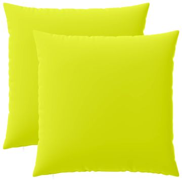 Federa 2 pcs HEERLEN Verde brillante. 65 x 65 cm Poliestere