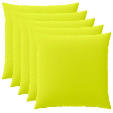 Federa 6 pcs HEERLEN Verde brillante. 65 x 65 cm Poliestere