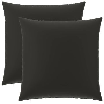 Federa 2 pcs HEERLEN Nero 65 x 65 cm Poliestere