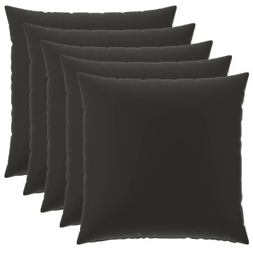 Federa 6 pcs HEERLEN Nero 65 x 65 cm Poliestere
